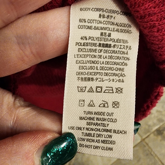 ! NWT We The Free,Free People L/S Mildly Distrd Pink Thermal w Mltclr Trim- SZM! - Picture 6 of 6